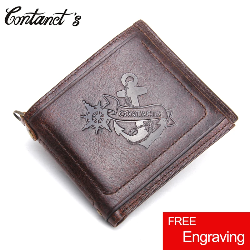 

2018 Brand Bifold Wallet Men Genuine Leather Short Male Purse High Capacity Money Bag With Card Holder Luxury Brand Slim Wallets