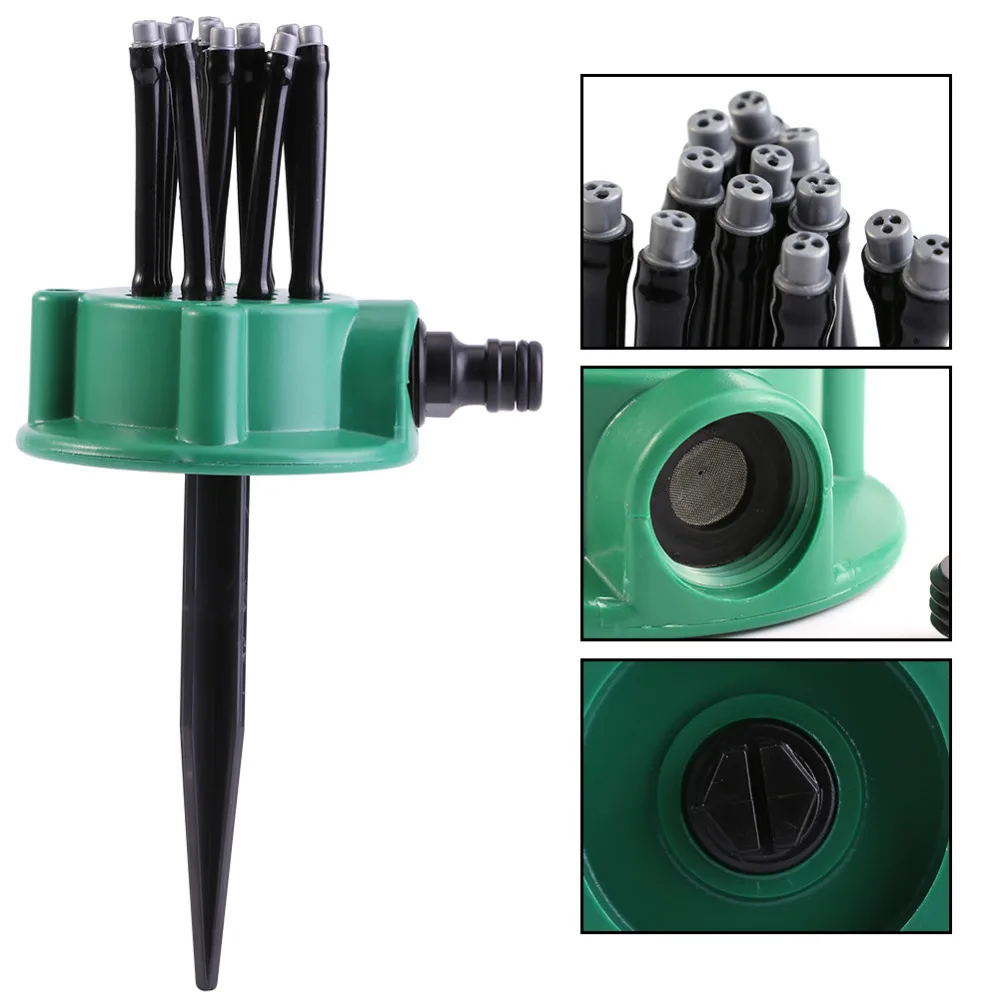 

2Pcs Flexible Water Sprinkler Spray Nozzle Lawn Garden Irrigation Sprinkler Rotating Plant Watering Drippers