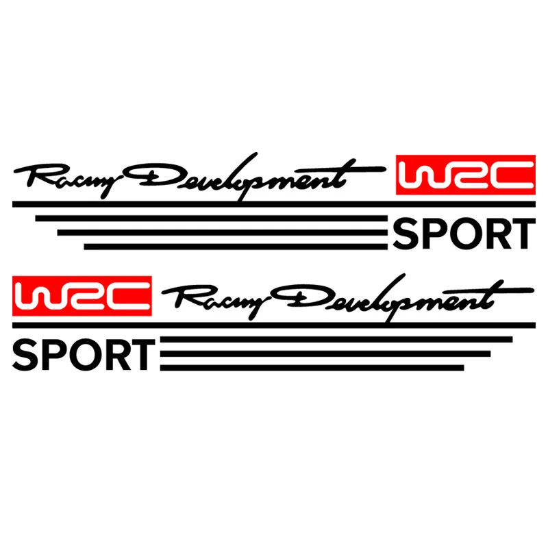 

1 Pair WRC Racing development Rearview Mirror Car Sticker Car-Styling For Ford VW Citroen PEUGEOT MITSUBISHI TOYOTA Car styling