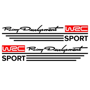 

1 Pair WRC Racing development Rearview Mirror Car Sticker Car-Styling For Ford VW Citroen PEUGEOT MITSUBISHI TOYOTA Car styling