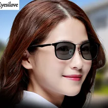 Eyesilove классические женские очки для близорукости, фотохромные очки TR90, женские очки для близорукости, солнцезащитные очки для близорукости с чувствительными переходными линзами