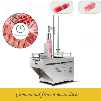 

Frozen Beef Mutton Meat Slicer Food Cutting Tools Stainless Steel Home Commercial Frozen Meat Slicer with single roll
