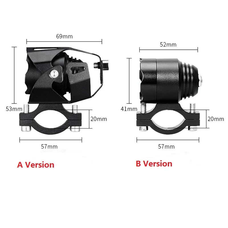 Clearance Waterproof e-bike headlight XML T6 Led 10W input DC 12V 36V 48V 60V Electric Bicycle Headlight Front Lamp For Moto Bike 10