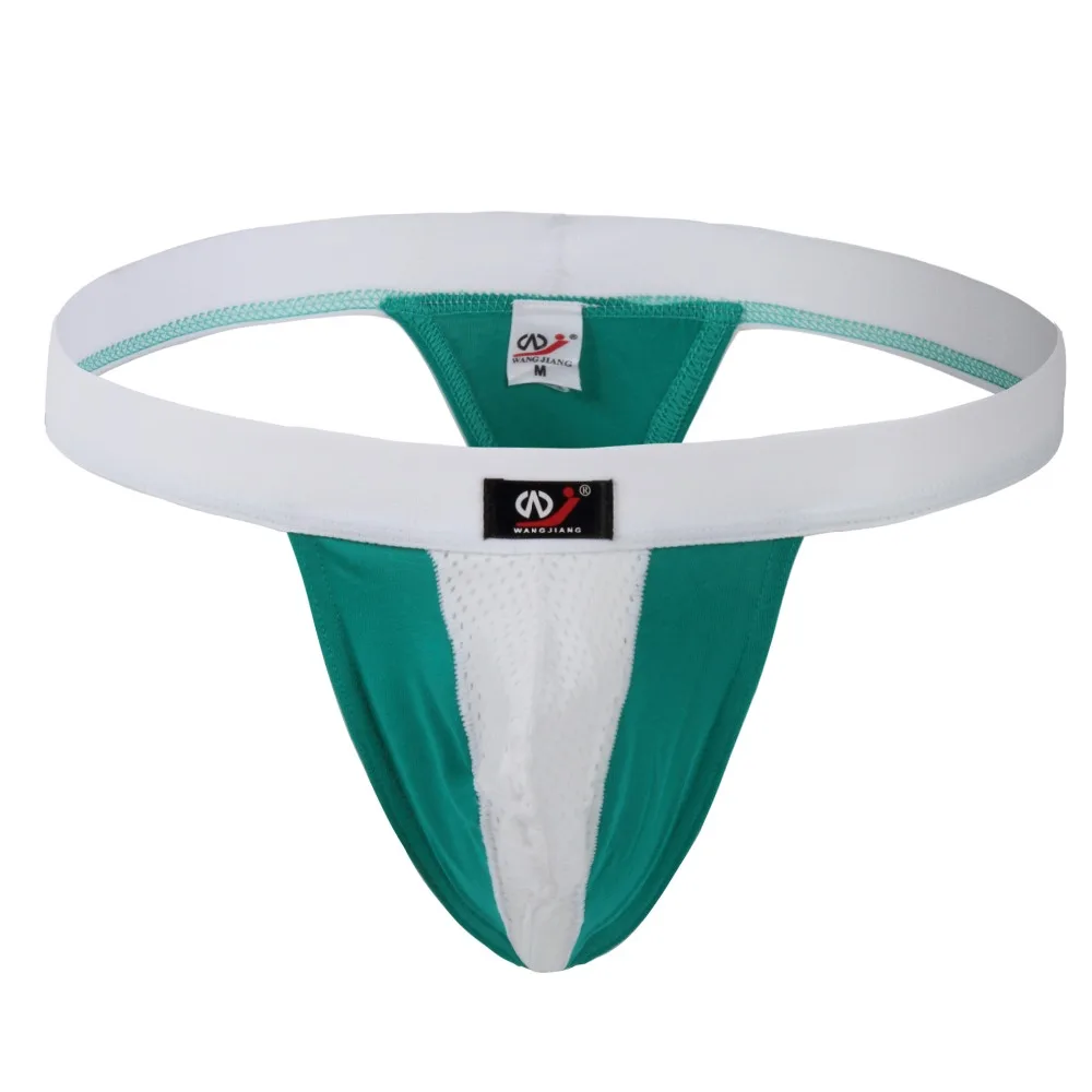 

Sexy Men's Mesh Thong Jockstrap G-string Back Hole Briefs Underwear S M L XL