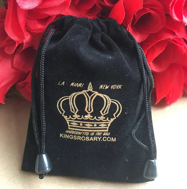 

10pcs a pack 12cm Black velvet bag