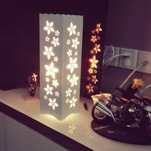 The Cherry Blossom LED Table Lamp Wood Plastic Composite Rustic Style Modern Living Room Bedroom The Cherry Blossom LED Table Lamp Wood Plastic Composite Rustic Style Modern Living Room Bedroom