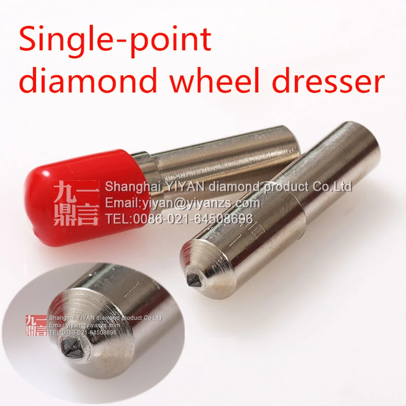 Free shipping 10mm shank dia 48mm length flat head single point diamond