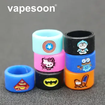 

20pcs Vape Band Ring Silicone Rubber Protection Decorative Ring Fit for Mechanical Mod RBA RDA Tank With Size 16.5*10mm
