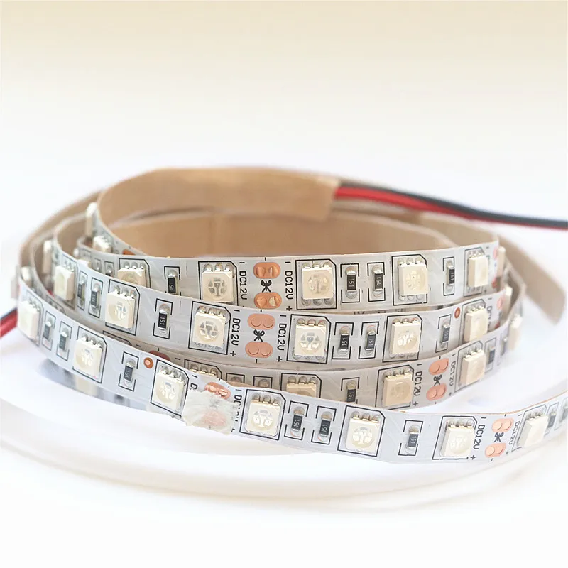 DC12V 0 5 м УФ светодиодная лента 5050 SMD 60 светодиодов/м ip65/не водонепроницаемый