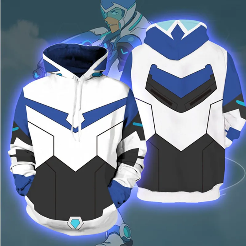 

3D Printing Voltron:Legendary Defender Cosplay Hoodies Pullover Sweatshirts Costumes Hooded Jacket