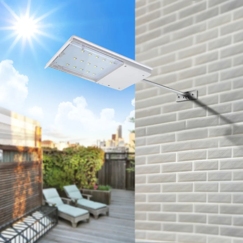

Outdoor Solar LED Wall lamp Sensor Control Waterproof 15 LED Street Yard Path Garden lights Night Security Emergency lighting