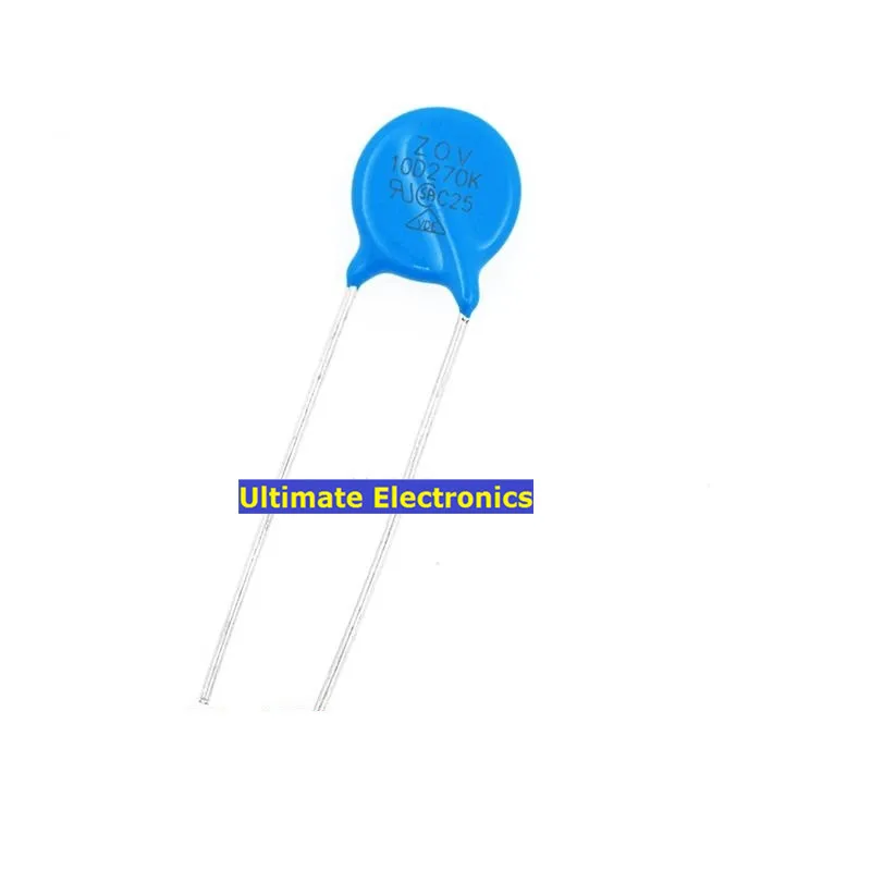 

50pcs Varistors 10D270K 27V Metal voltage dependent resistor