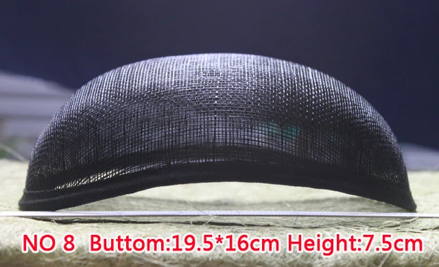 

New Style 19.5*16 cm Sinamay Anomalistic Base Oval Hat Form 10pcs/lot