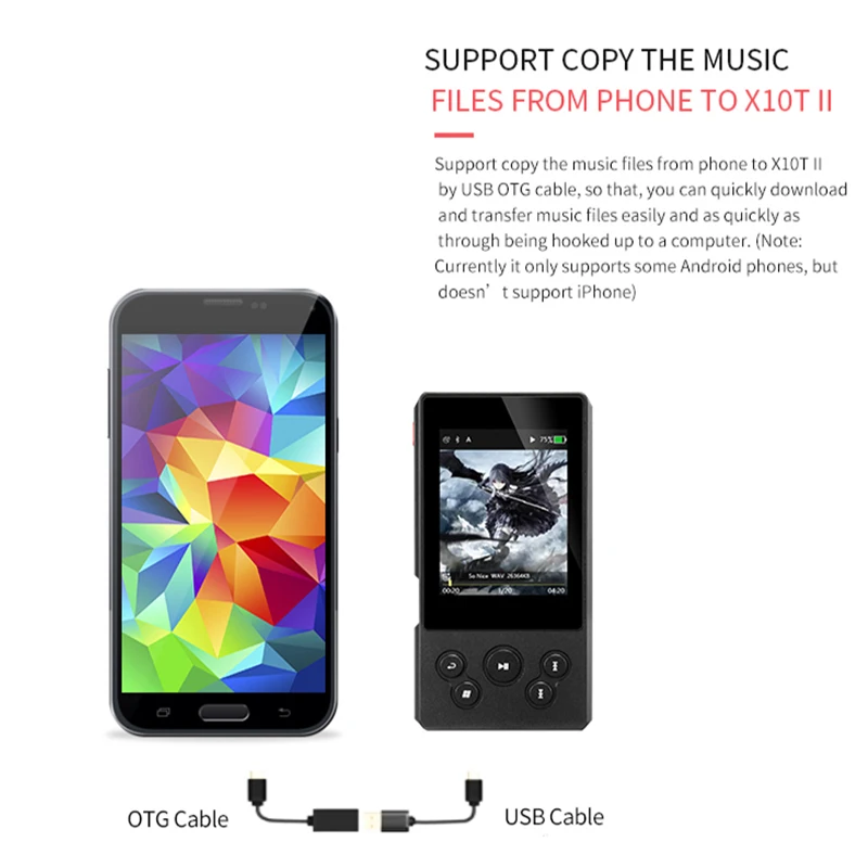 Цифровой музыкальный плеер XDUOO X10T II Bluetooth Hi Fi проигрыватель MP3 с поддержкой DSD256 PCM