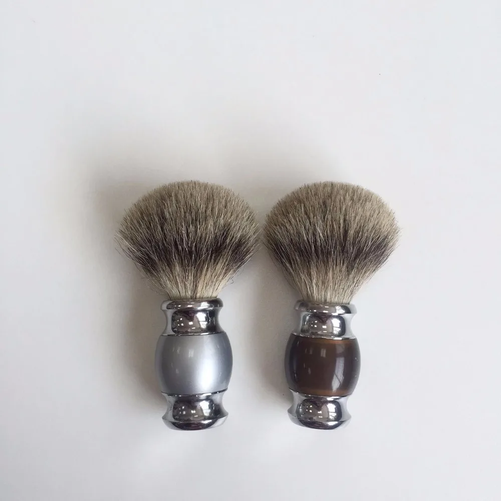 Wholesale Metal Shaving Brush Handle Pure Badger Hair Sha Men's shaving