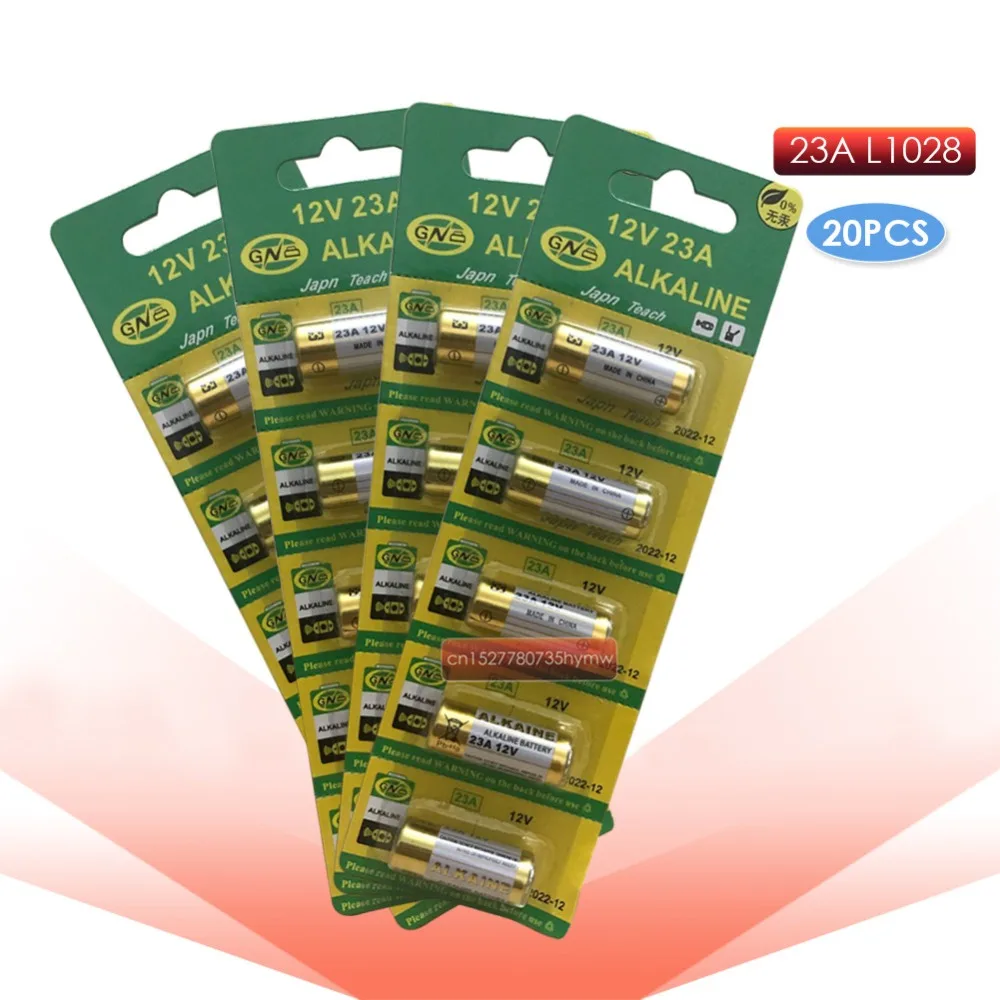 

20pcs Alkaline battery 12V 23A battery 12V 27A 23A 12 V 21/23 A23 E23A MN21 RC control remote controller battery RC Part