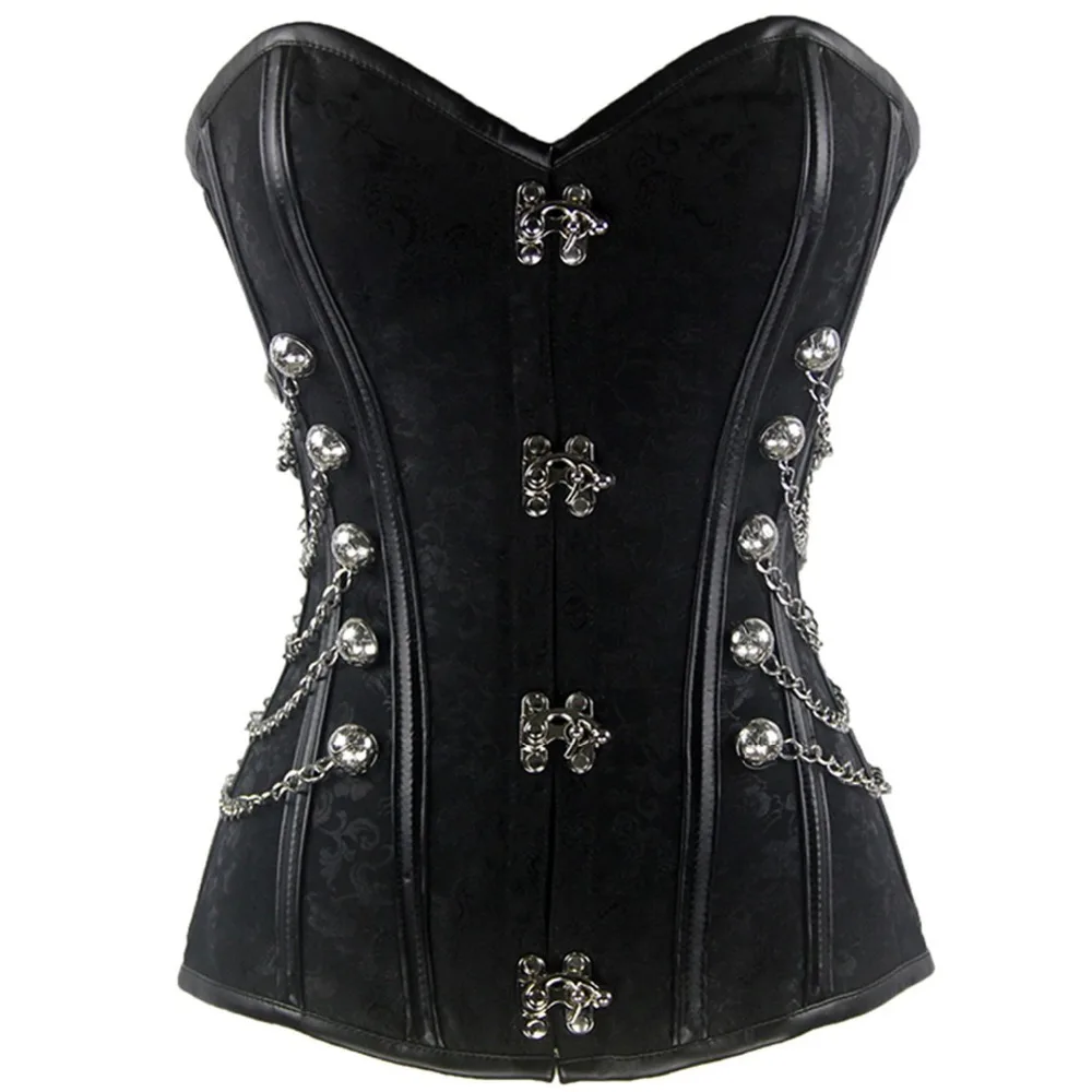New-Fashion-Women-Black-Color-Shaper-wear-Plus-Size-XXL-Leather-Sexy-Hollow-Out-Body-Shaper