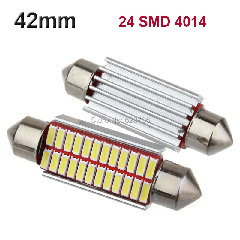 Лама светодиодная автомобильная Festoon 31/36/39/42 мм C5W C10W сверхъяркая 4014 SMD без ошибок