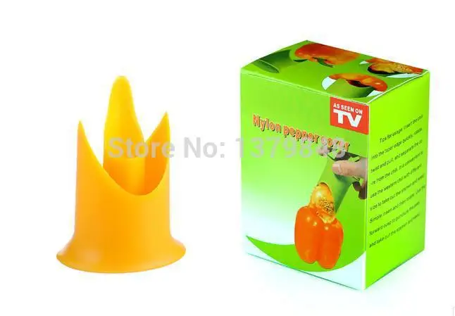 

10 компл./лот 2 шт./компл. нейлон перец нож для удаления сердцевины и нарезания помидор нож для удаления сердцевины и нарезания Творческий Кухня инструменты