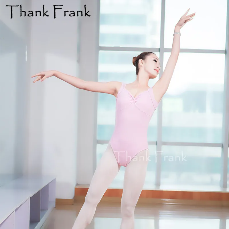 Sexy V-Neck Bow Back Ballet Leotard For Women Viscose/Cotton/Spandex Dance Practice Clothes Adult Gymnastic Leotards