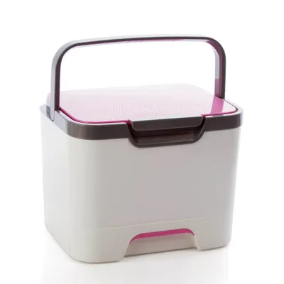 Бытовая многослойная медицинская коробка, медицинский набор/медицинская коробка для экстренной помощи/портативная медицинская коробка для хранения - Цвет: pink