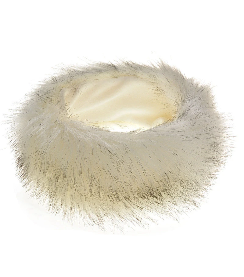 P17106 модные новые меховые зимние повязки на голову Удобные однотонные простые повязки на голову зимние повязки на голову для женщин