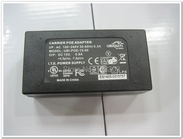 AC 100 V-240 V DC/DC 15 V 0.8A RJ45 разъем Зарядное устройство POE Мощность Over Ethernet блок питания адаптер