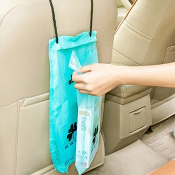 

50pcs car trash bag hanging car vomit bags, resealable plastic kitchen garbage bags