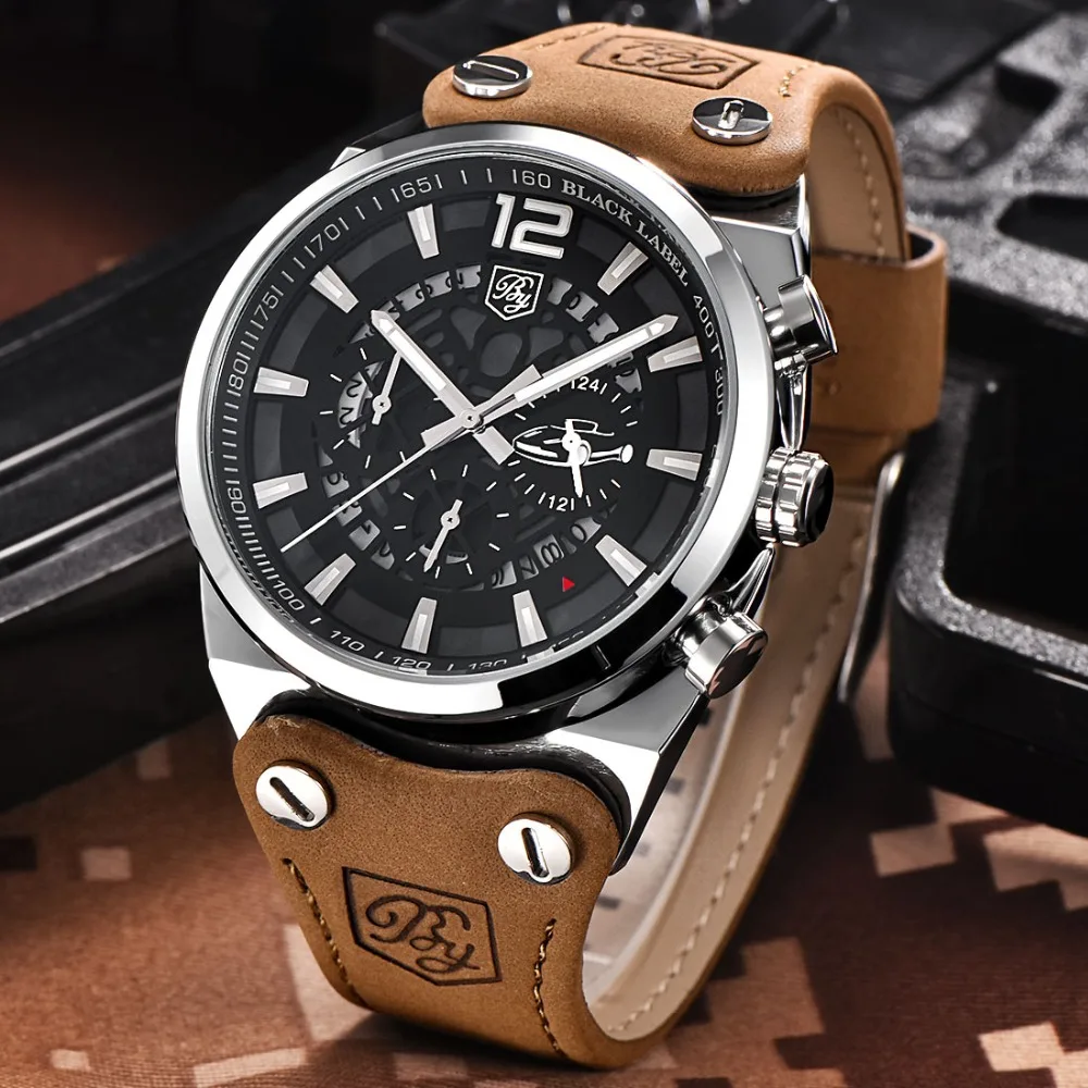 chronograph skeleton watch