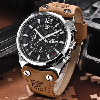 

BENYAR Big Dial Men Watches Skeleton Military Chronograph Quartz Man Outdoor Sport Watch Army Male Clock erkek kol saati relojes