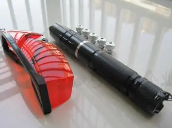 

AAA High power military blue laser pointer 100W 100000m 450nm Light burning match/dry wood/candle/black/burn cigarettes+Glasses