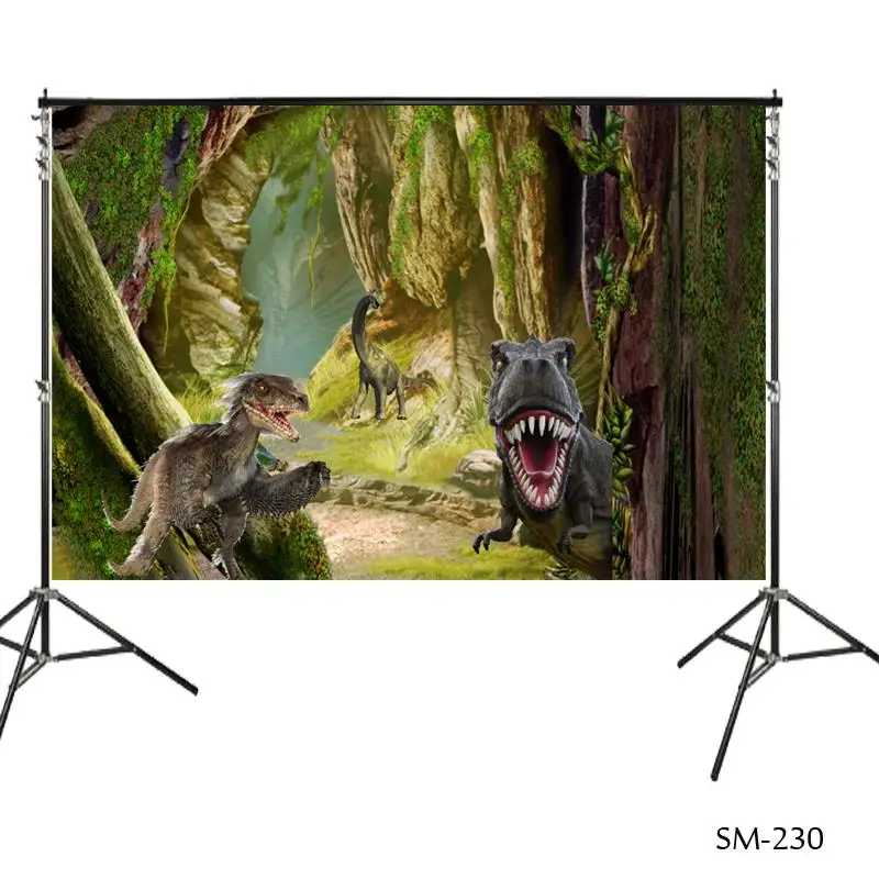 Vinyl Jurassic World Dinosaur Party Photography Studio Backdrop Background wall Decorations Dinosaur Theme Photography Backdrops