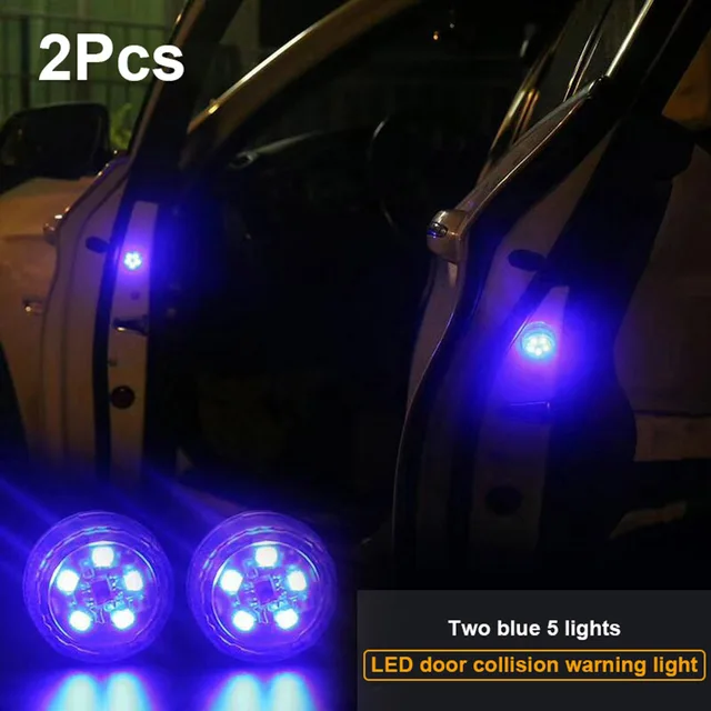 Wireless Blue Car Door Flashing Light Universal Led Road Safety