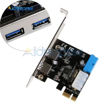 

PCI Expansion Card Adapter External 2 Port USB 3.0 Hub Internal 20 Pin Control Card Adapter 5Gbps Speed 4pin IDE Power Connector