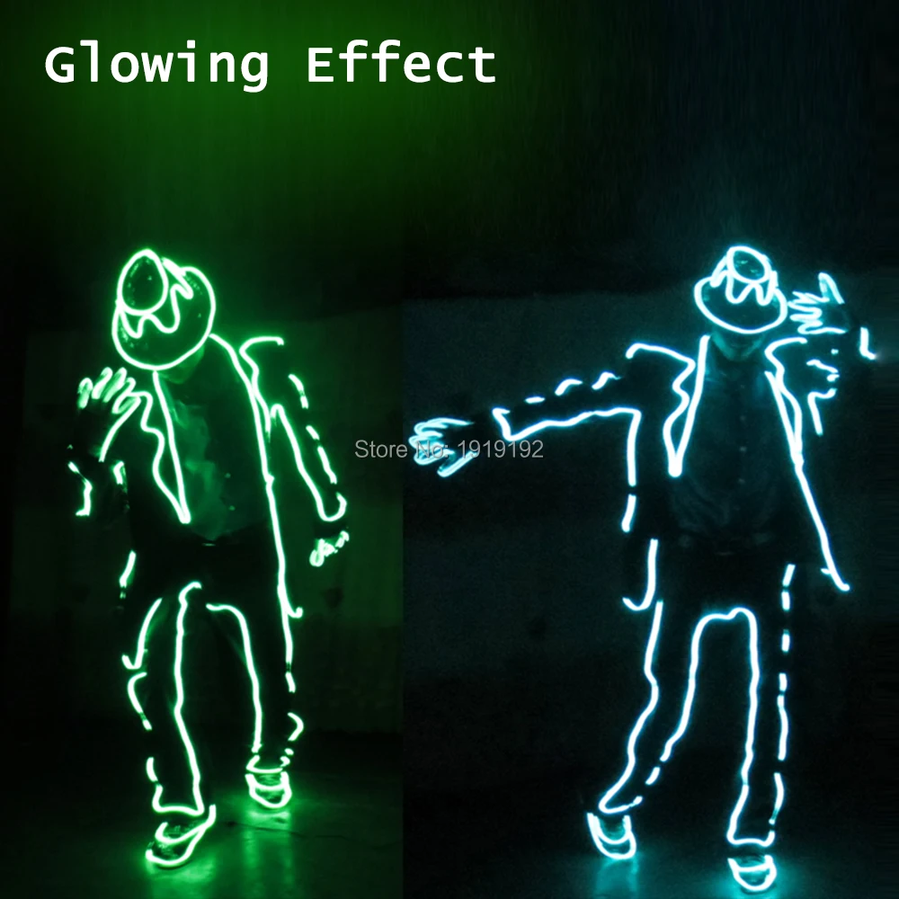 DIY Glowing EL Costume Accessory EL Wire Neon Light DIY