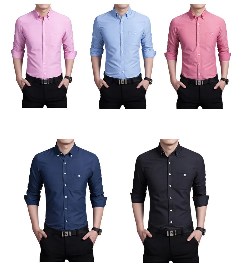 Новинка, 11 цветов, M-5XL, модные мужские рубашки с длинным рукавом, приталенные мужские рубашки, новые модели рубашек