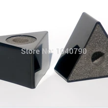 ABS Материал треугольники микрофоны для интервью микрофон стикер треугольник черный ящик