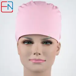 Hennar медицинские хирургические шапочки маски Для женщин хлопок Pet доктор скраб шапки розовый сплошной T/C Регулируемый Для женщин