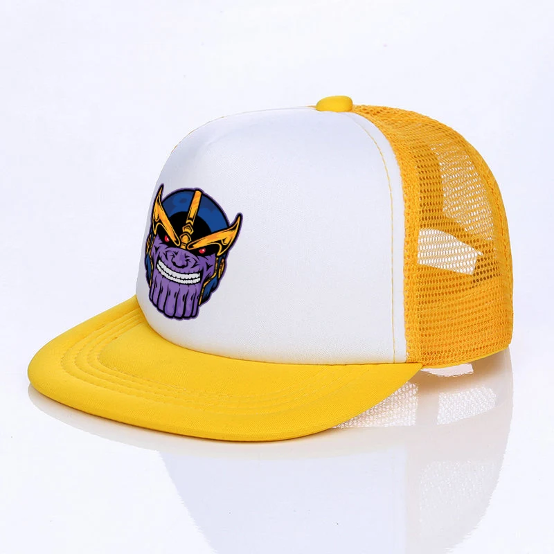 Mavel Мстители: Бесконечная война танос Snapback шляпа для взрослых Infinity Gauntlet хип-хоп кепка детская железная Мужская регулируемая бейсболка YF020