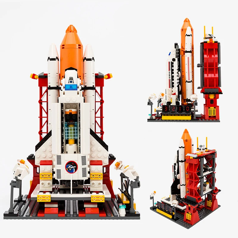 

Aerospace Building Blocks Kid Enlighten Block Space Rocket Launch Center Building Block Compatible Legoe Toys For Children Brick