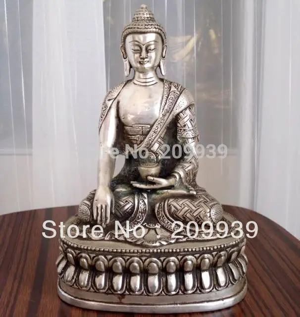 

huij 0065 Tibetan Buddhis shakyamuni bronze buddha statue