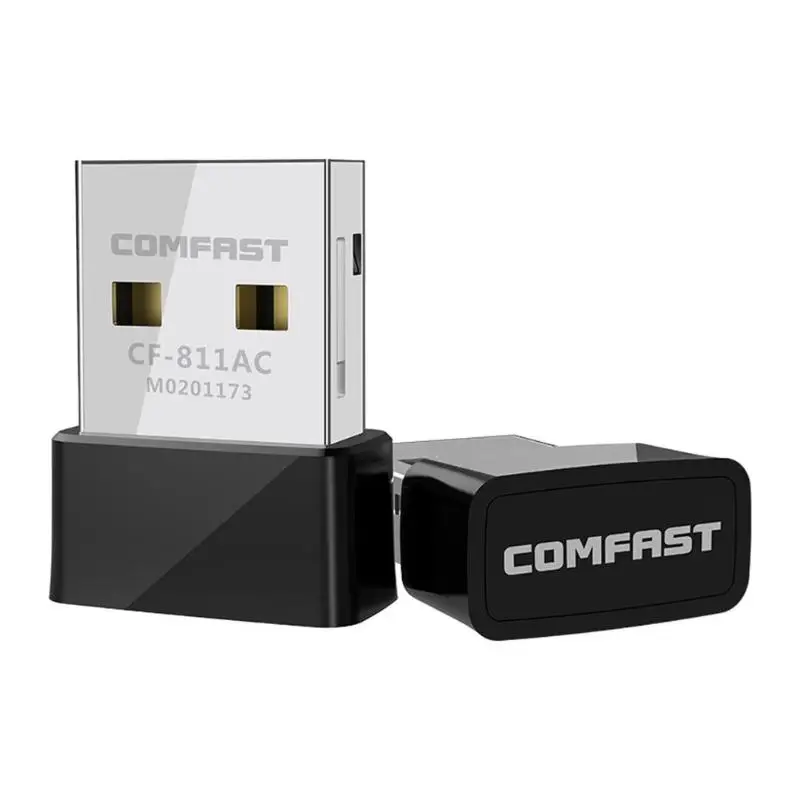 

COMFAST CF-811AC 650Mbps Wifi USB Adapter 2.4+5.8GHz 1/2/5.5/11Mbps 6/9/12/18/24/36/48/54Mbps 200 433Mbps PC Network Card Dongle