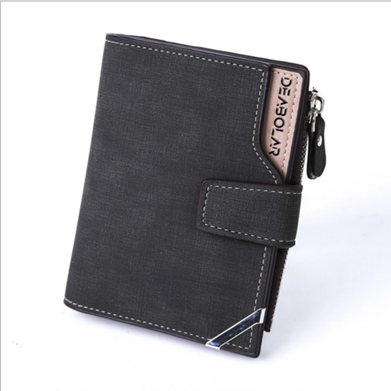 

2019 Men's Wallet Retro Clutch Pu Leather Card Holder Purse Fashion Coin Pocket
