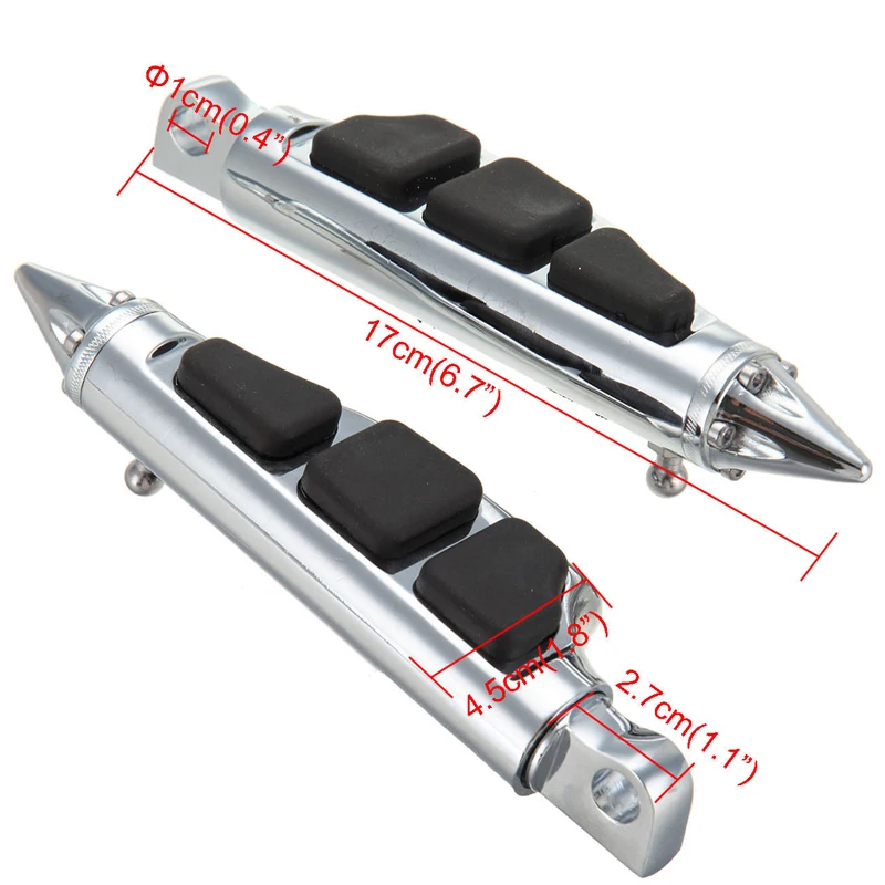 Подножки острые уникальные шпильки подставка для ног хромированные подножки педали подходят для Harley Davidson Softail Sportster Dyna на заказ