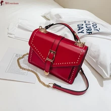 Сумки через плечо с цепочкой для женщин, сумочка, роскошная женская сумка, модная Высококачественная кожаная сумка-мессенджер, женская маленькая сумка-тоут, Bolsos