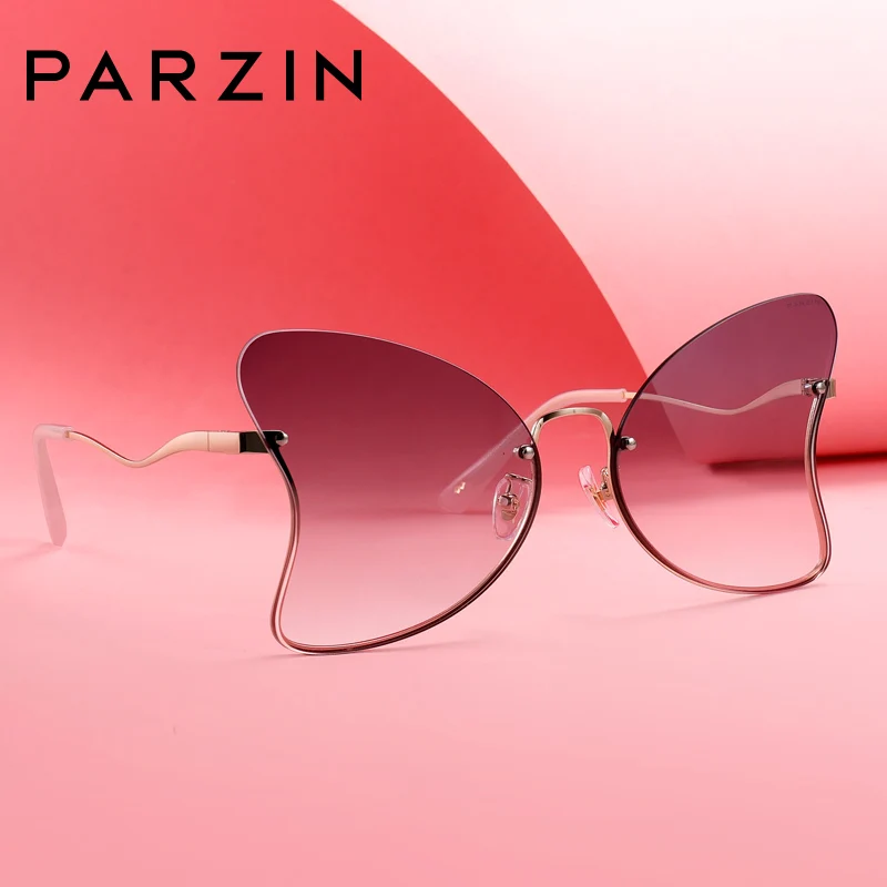 Purple Rahmenlose Metall Uv400 Neue Schmetterling Licht Sonnenbrille Flut Objektiv gray 2019 pink Nylon 8219 Form Frauen Parzin 4qBYfwx6