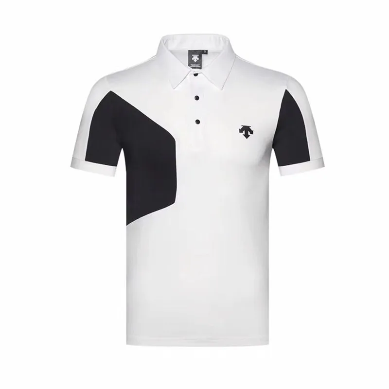 الرجال الرياضية قصيرة الأكمام DESCENTE الغولف تي شيرت 3 ألوان جولف الملابس S-XXL في اختيار الترفيه قميص جولف شحن مجاني