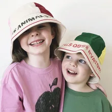 Celveroso 2018 Summer time TAO Kids Solar Hat Ladies Bucket Hat Cute Letters Cartoon Child Caps Bobo Choses Boys Cap Gorros Childish