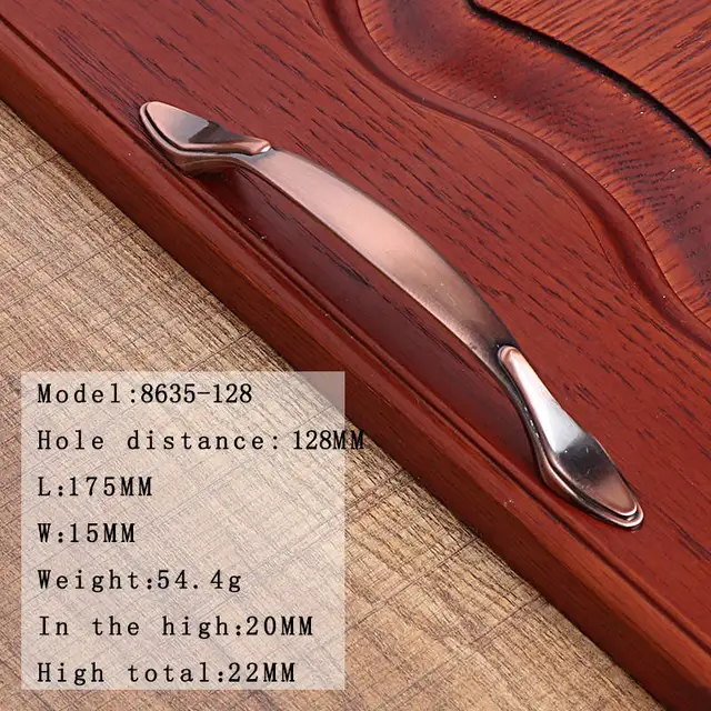 European Zinc Alloy Red Ancient Cabinet Handles Wadrobe Door Pulls Cabinet Handles Wadrobe Door Pulls