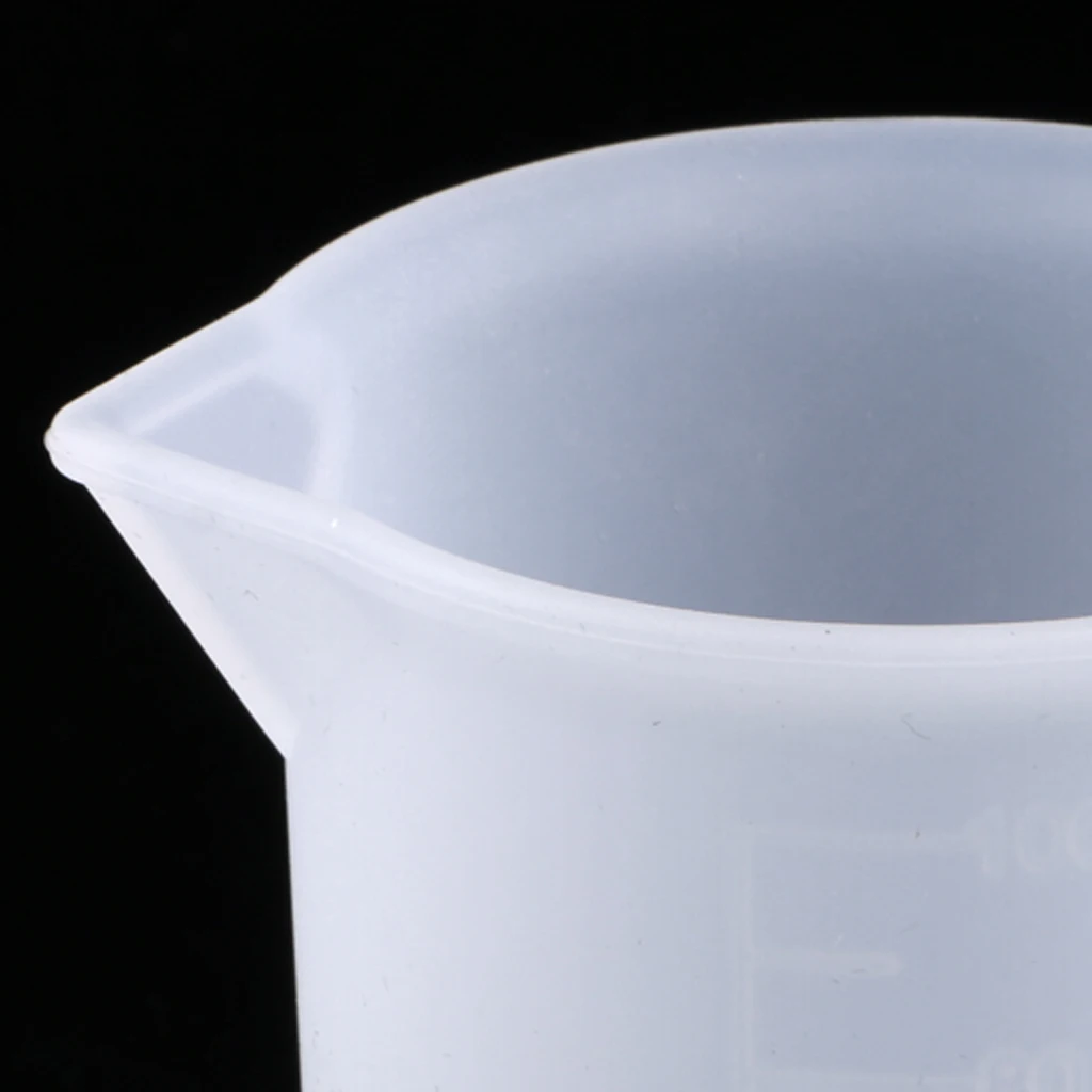 4 Pieces Measuring Cup Glue Mixing Cup Silicone Mold DIY Jewelry Scale Resin Glue Tools